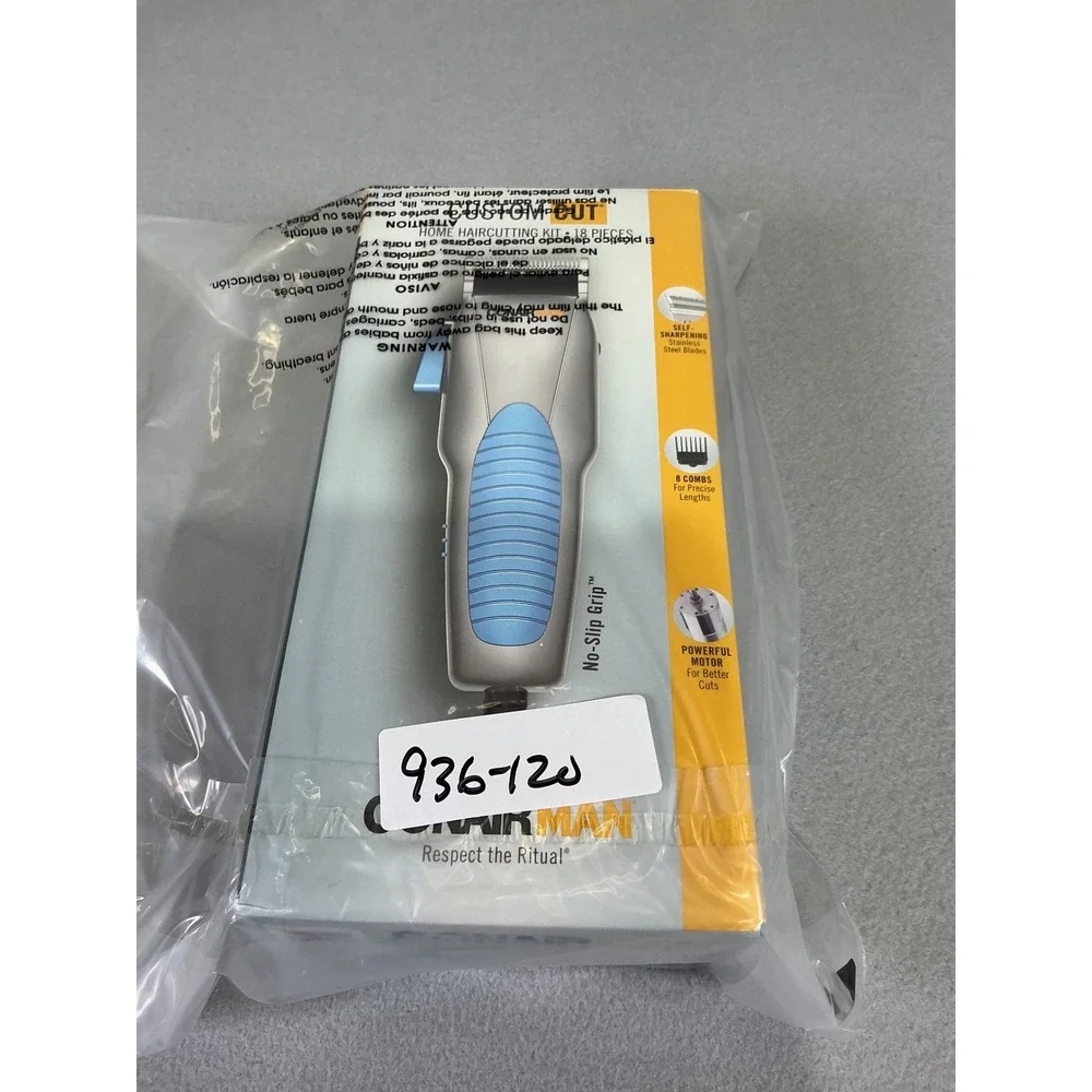 ConairMAN‎ Custom Cut Haircut Kit 18 Piece Clippers Set Home Grooming